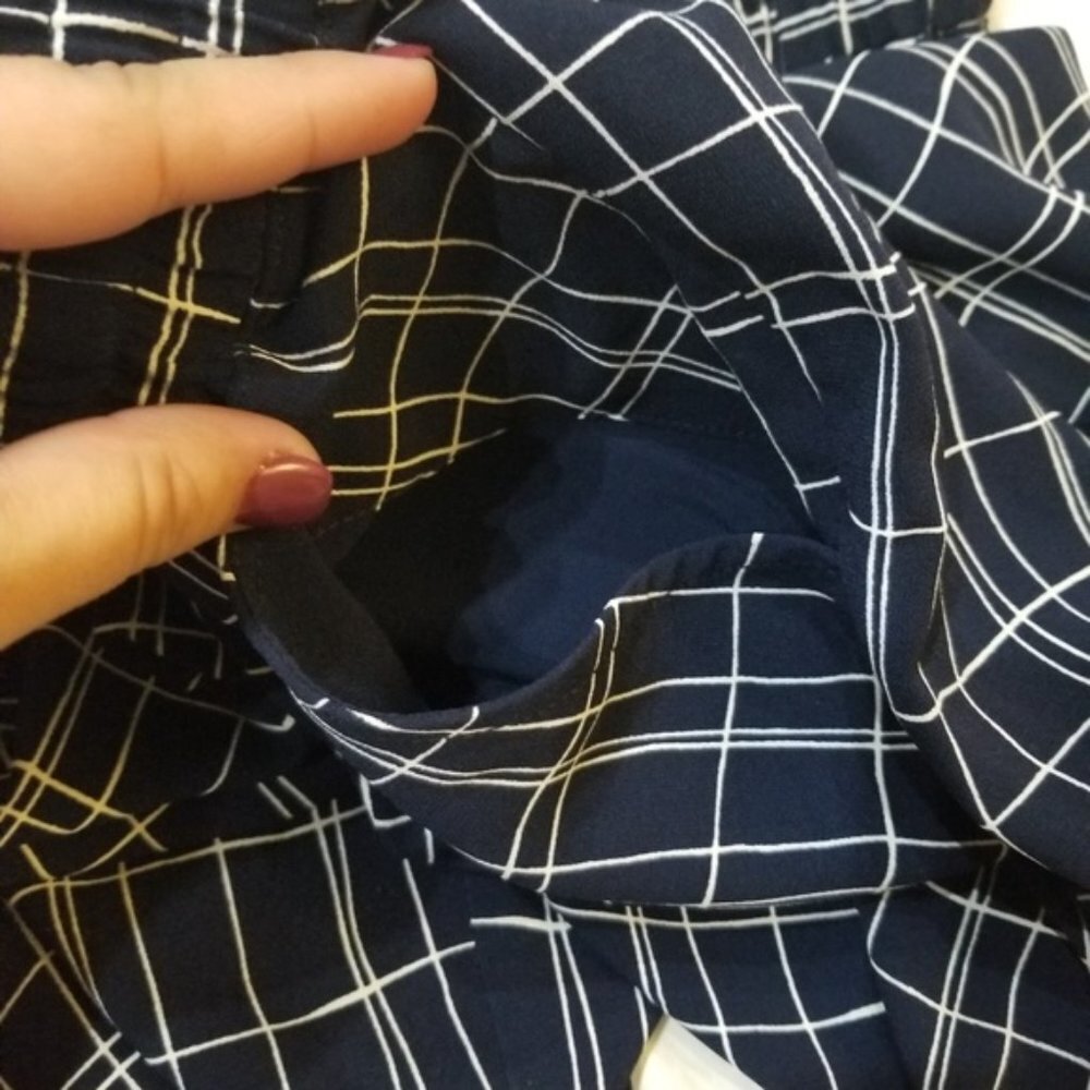 Nautica checkered dress pants in navy and white size M (31) - Picture 6 of 8